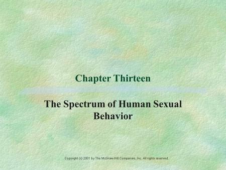 Chapter 11 – Variations in Sexual Behavior